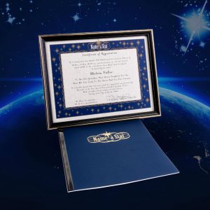 Deluxe Framed Memorial Star Package